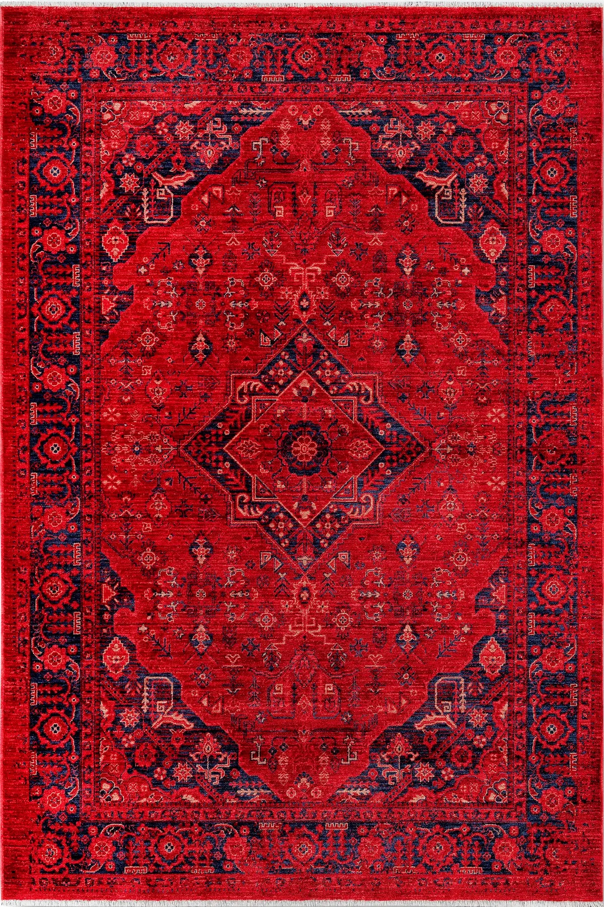 Afgan 01 Kırmızı Vintage Halı