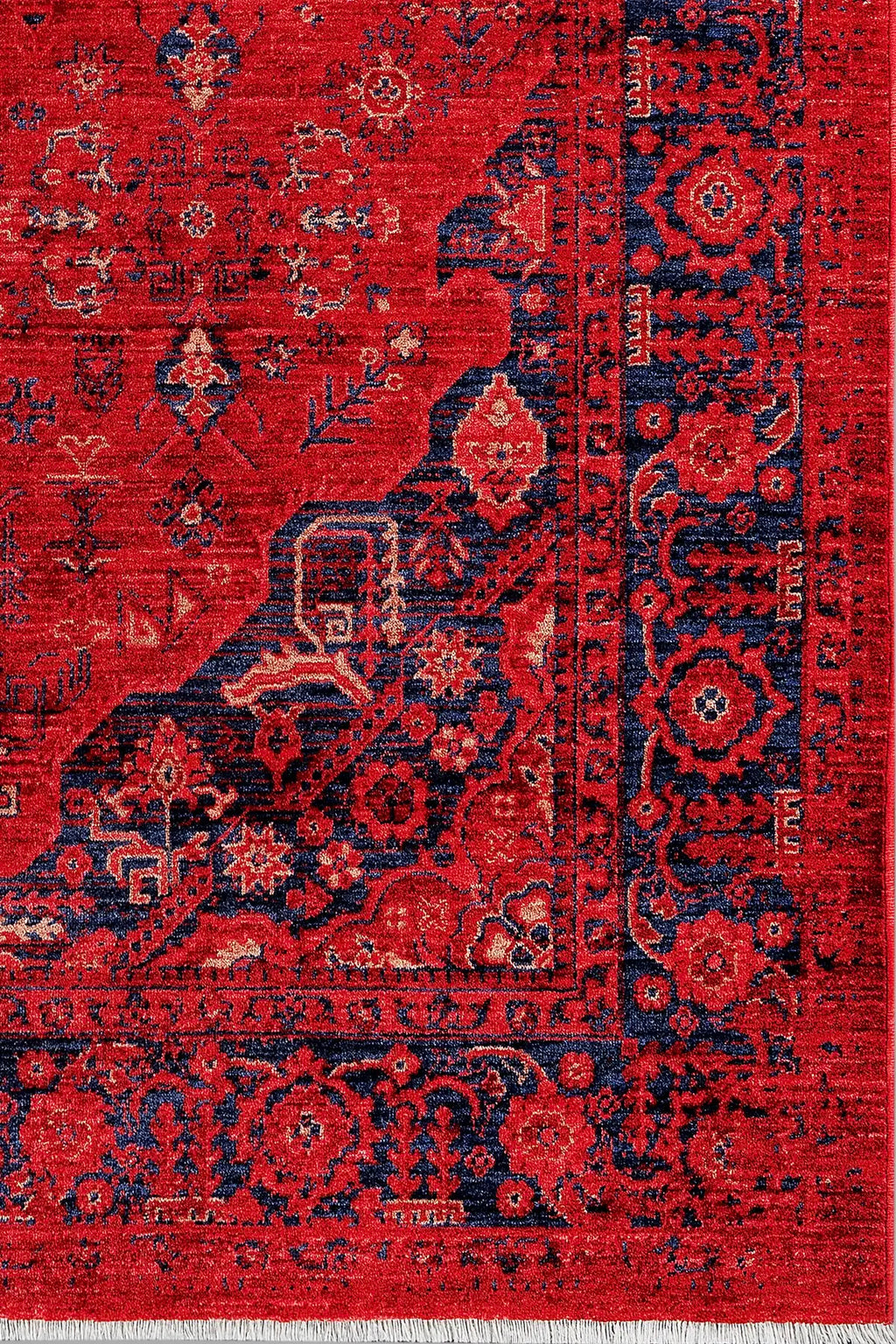 Afgan 01 Kırmızı Vintage Halı