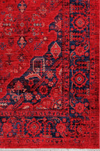 Afgan 01 Kırmızı Vintage Halı