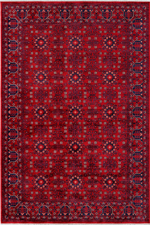 Afgan 04 Kırmızı Vintage Halı
