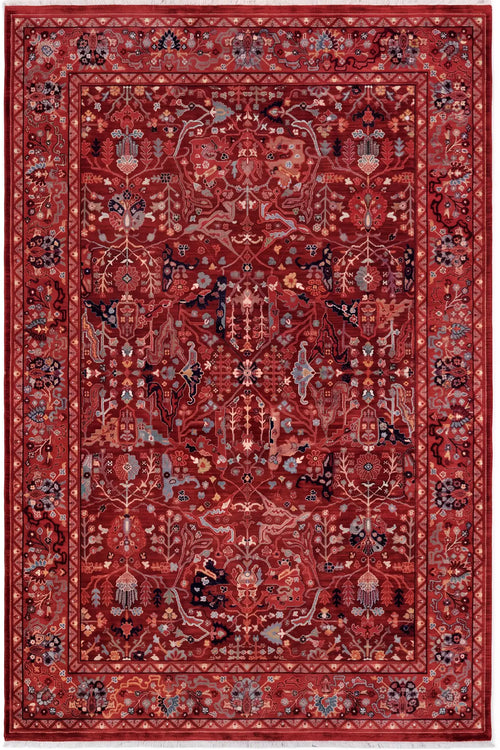 Afgan 06 Kırmızı Vintage Halı