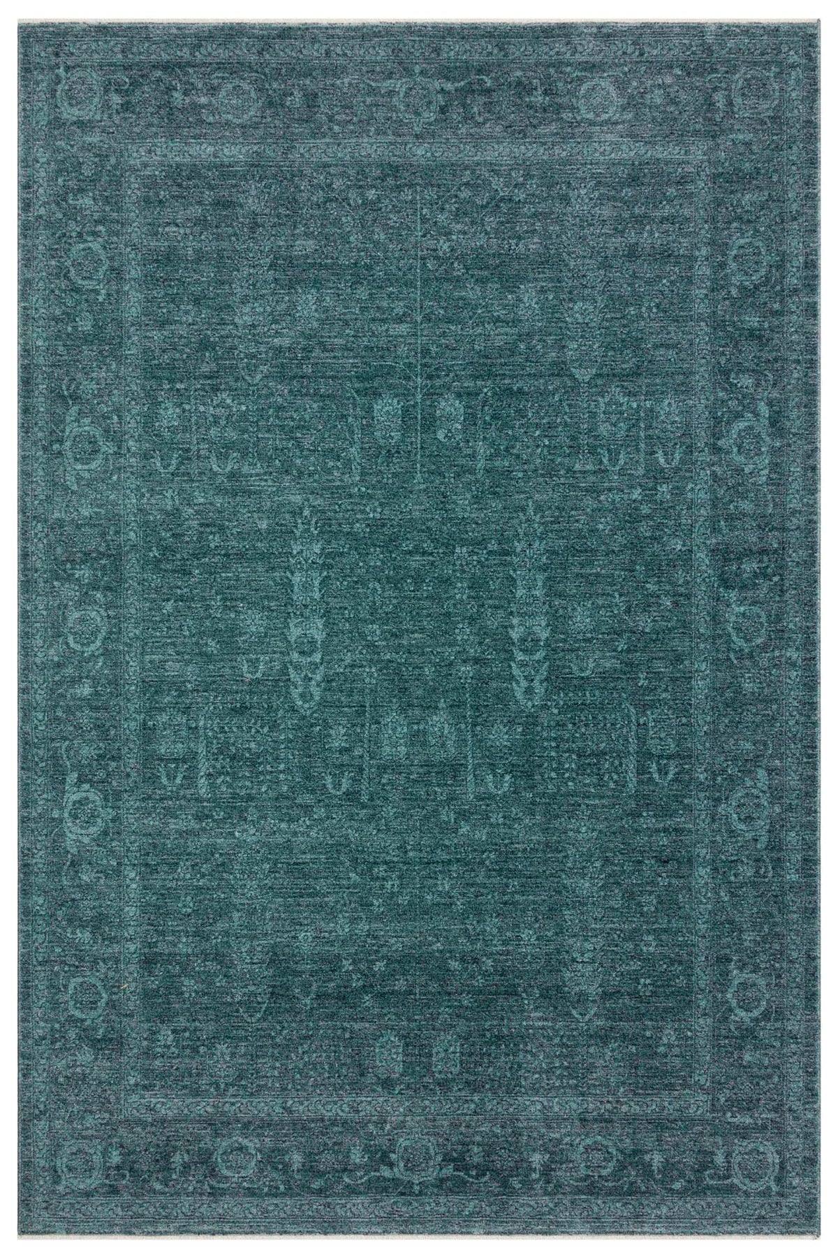 Babil 03 Turkuaz Vintage Halı