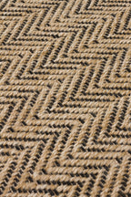 Desert 02 Natural Siyah Sisal Halı