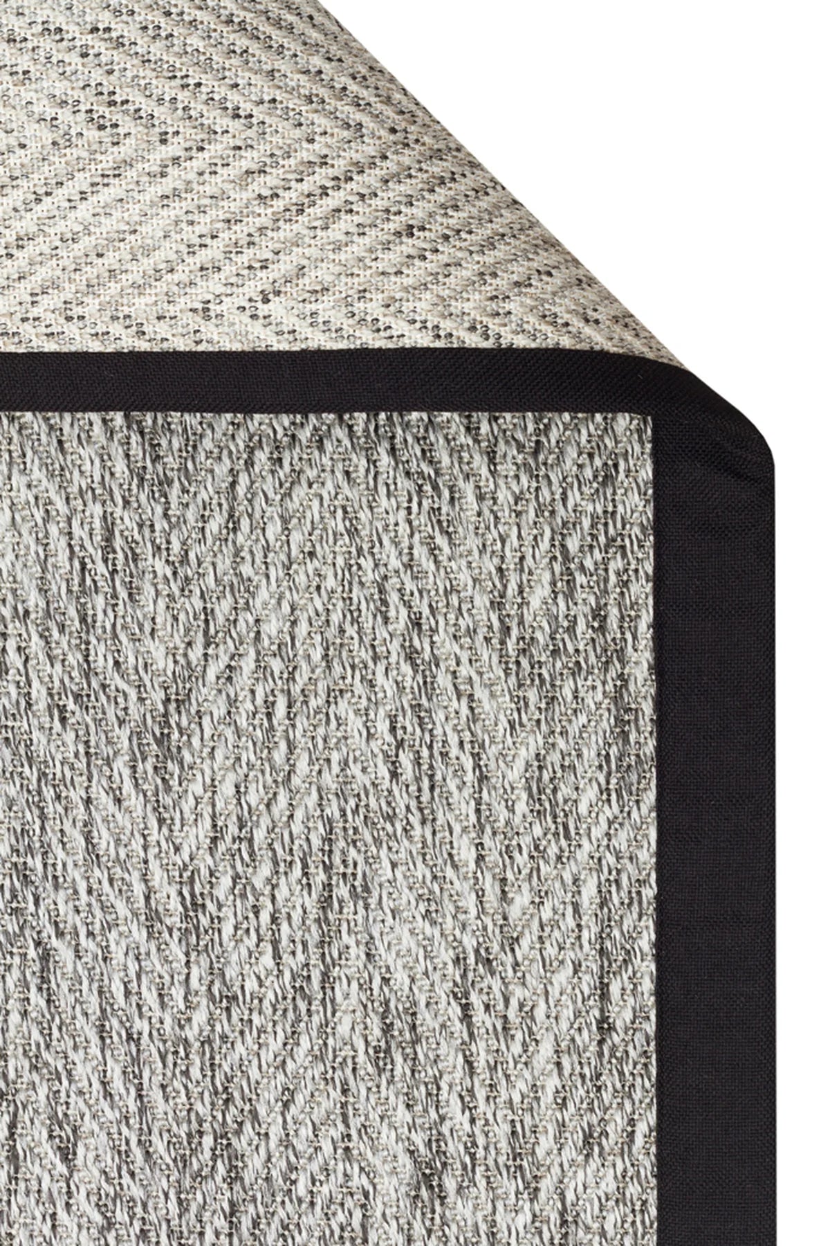 Desert Bordür 03 Gri / Bordür Siyah Sisal Halı