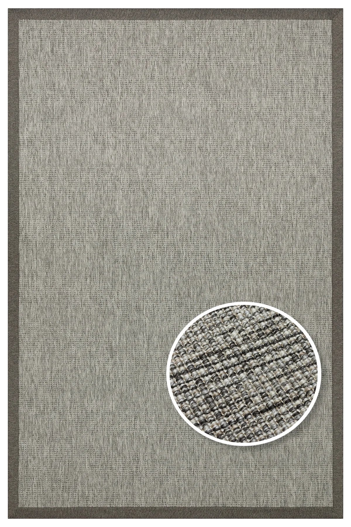 Desert Bordür 04 Gri / Bordür Dark Mix Sisal Halı