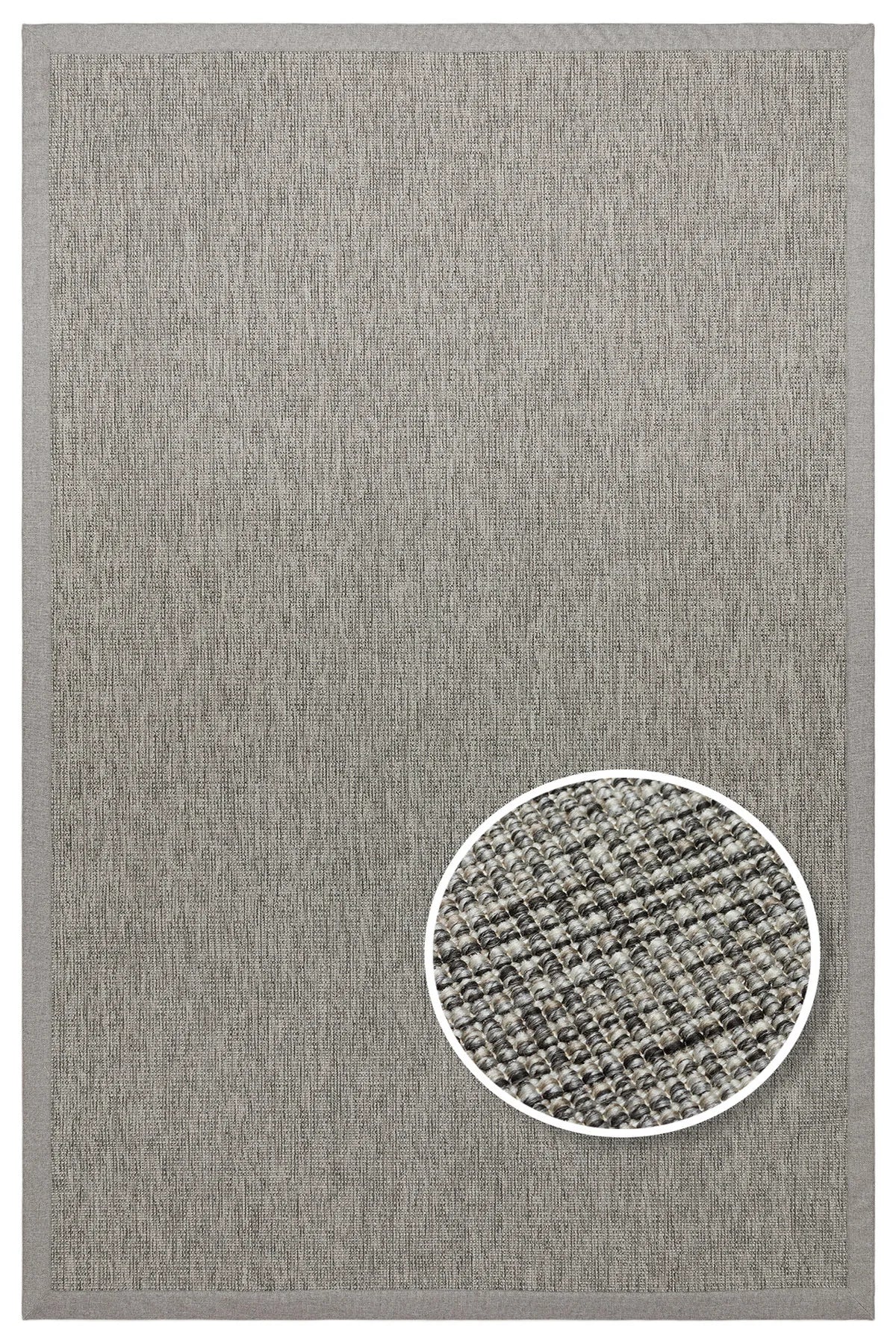Desert Bordür 04 Gri / Bordür Gri Sisal Halı
