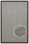 Desert Bordür 04 Gri / Bordür Siyah Sisal Halı