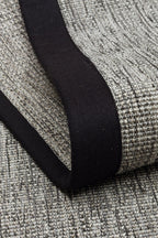 Desert Bordür 04 Gri / Bordür Siyah Sisal Halı