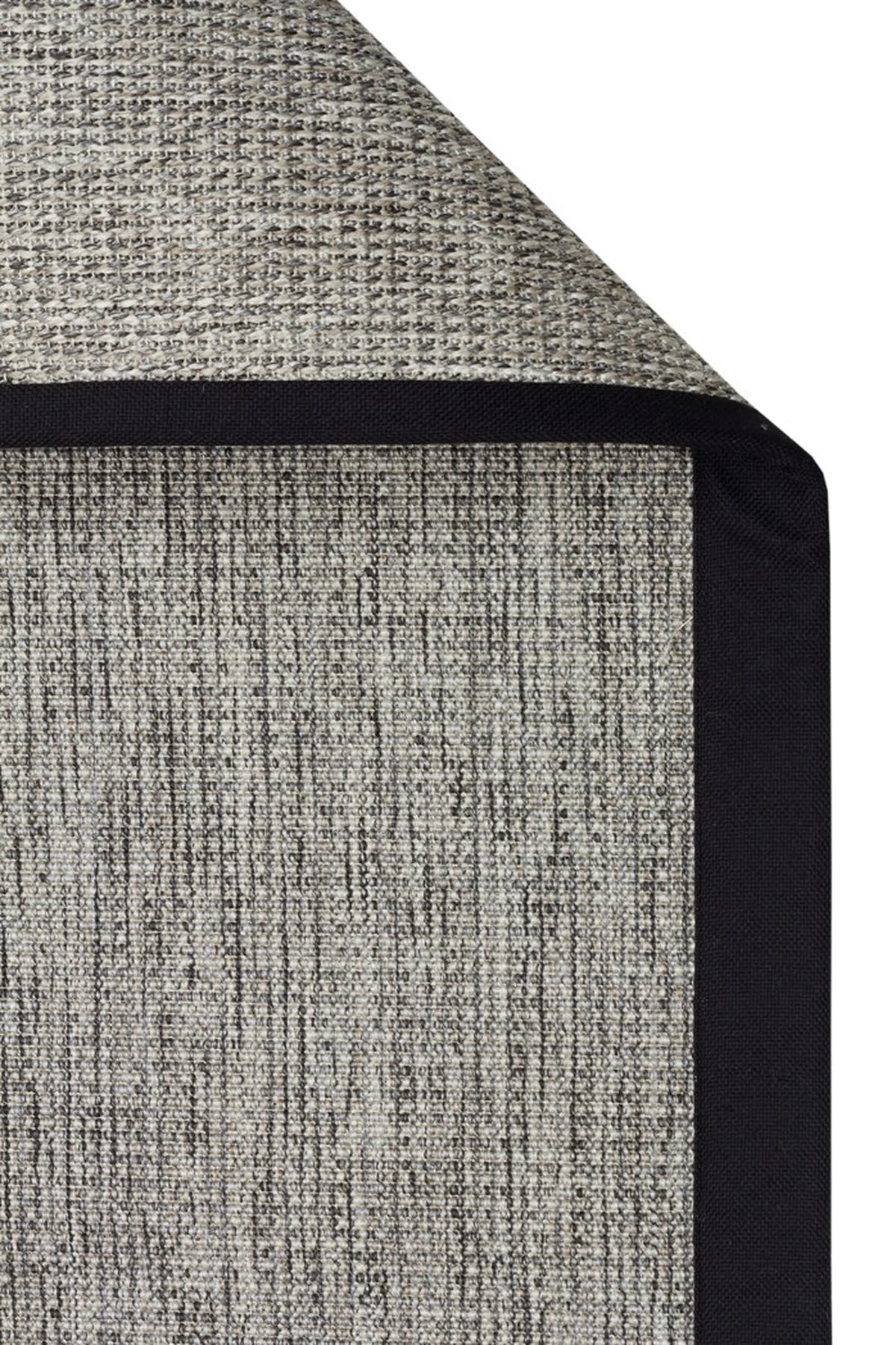 Desert Bordür 04 Gri / Bordür Siyah Sisal Halı