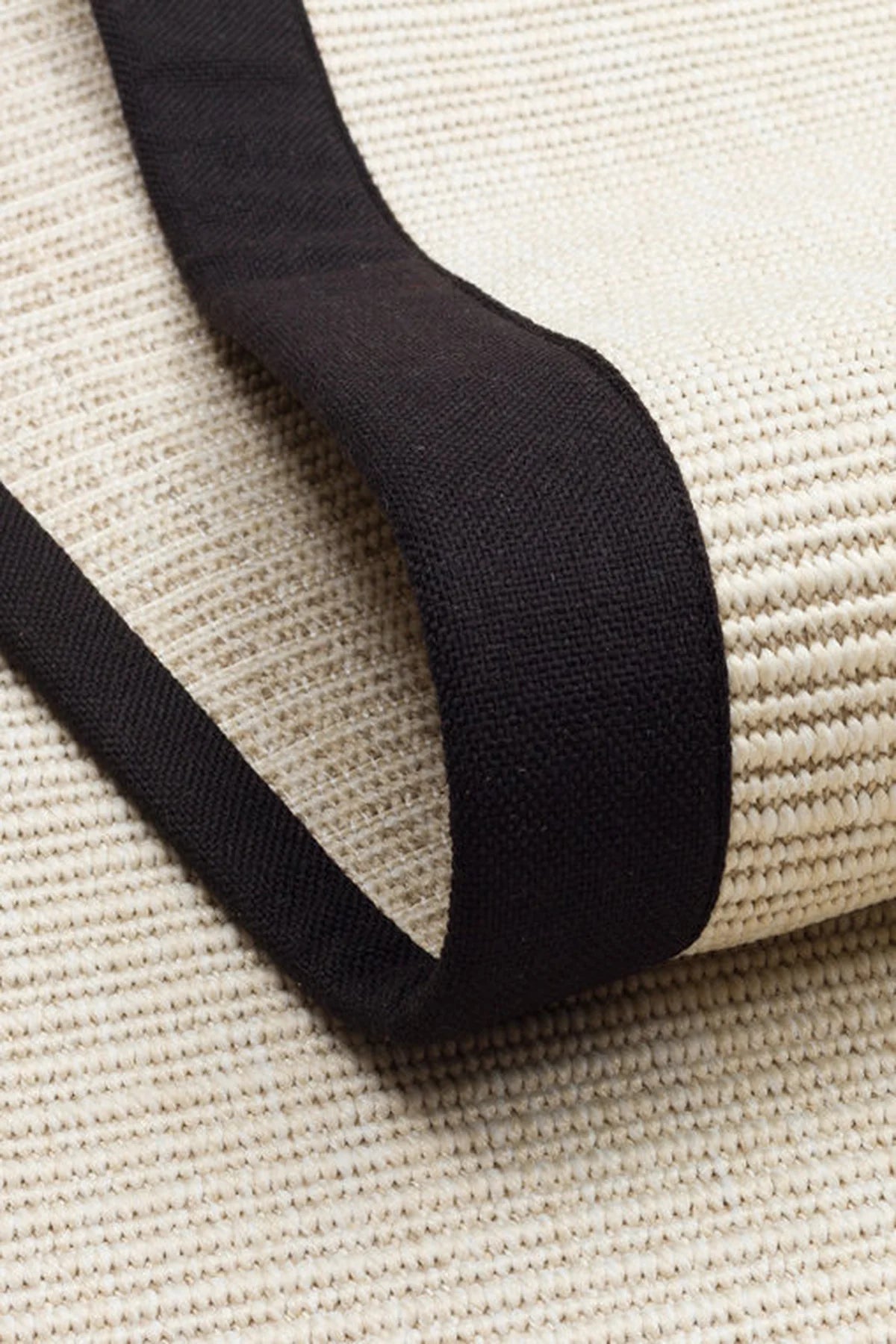 Desert Bordür 05 Krem / Bordür Siyah Sisal Halı