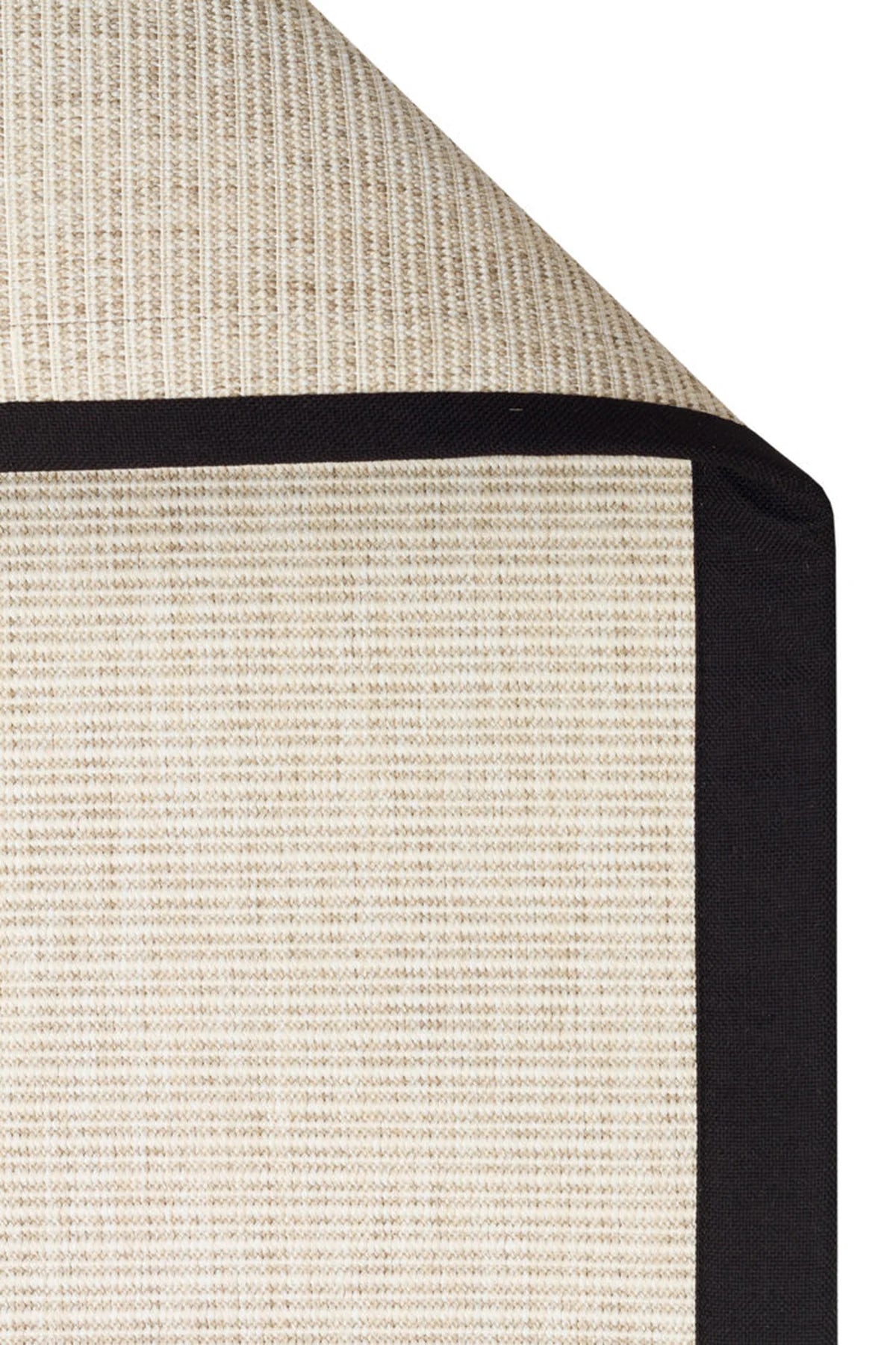 Desert Bordür 05 Krem / Bordür Siyah Sisal Halı