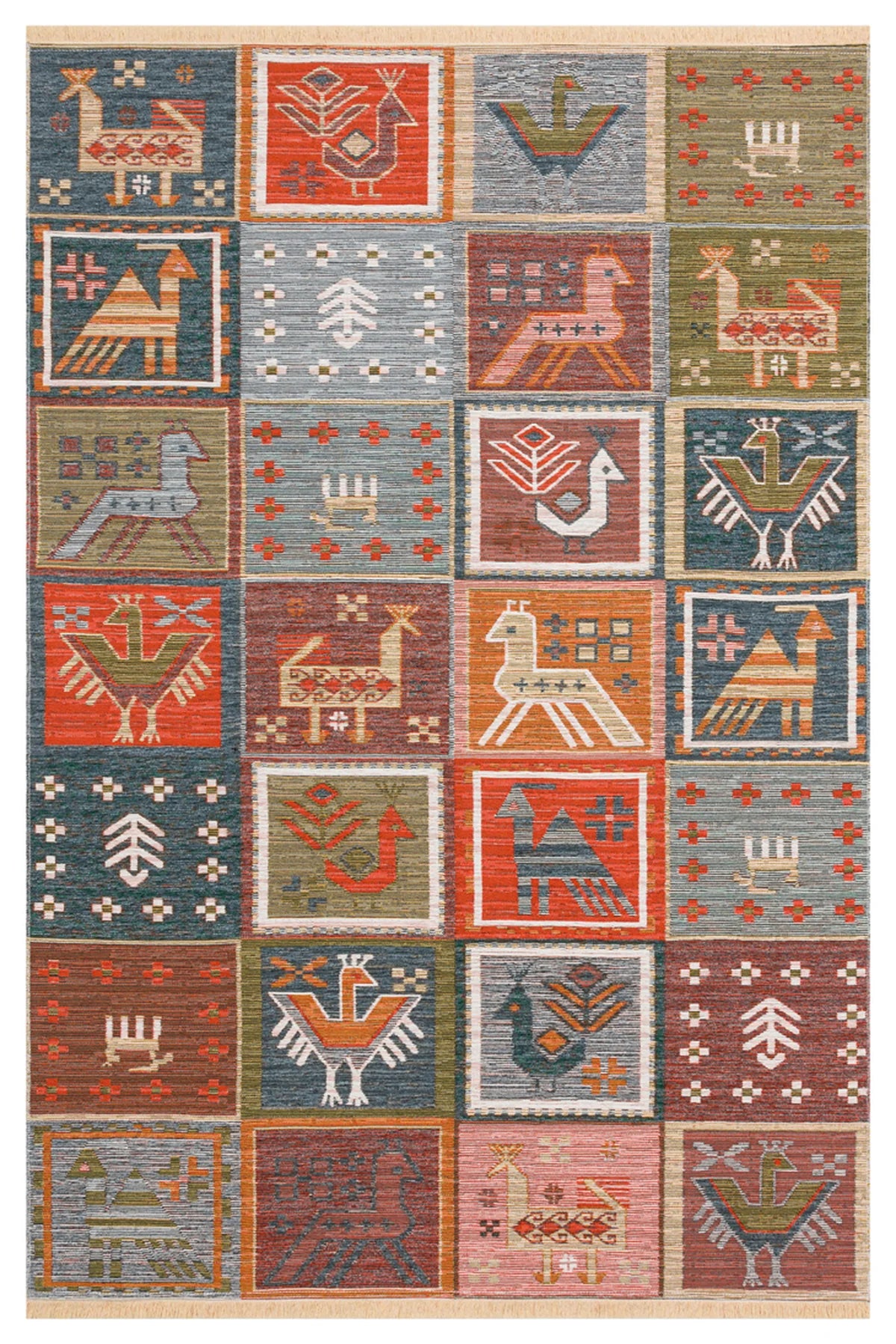 Nomad 14 Aqua Multi Kilim