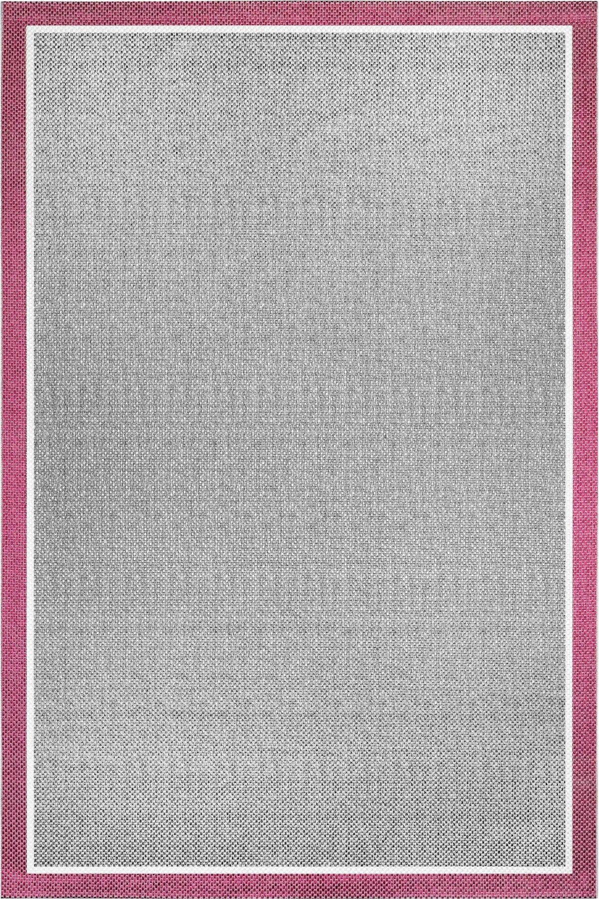Siena 01 Fuşya-Beyaz-Gri Sisal Halı