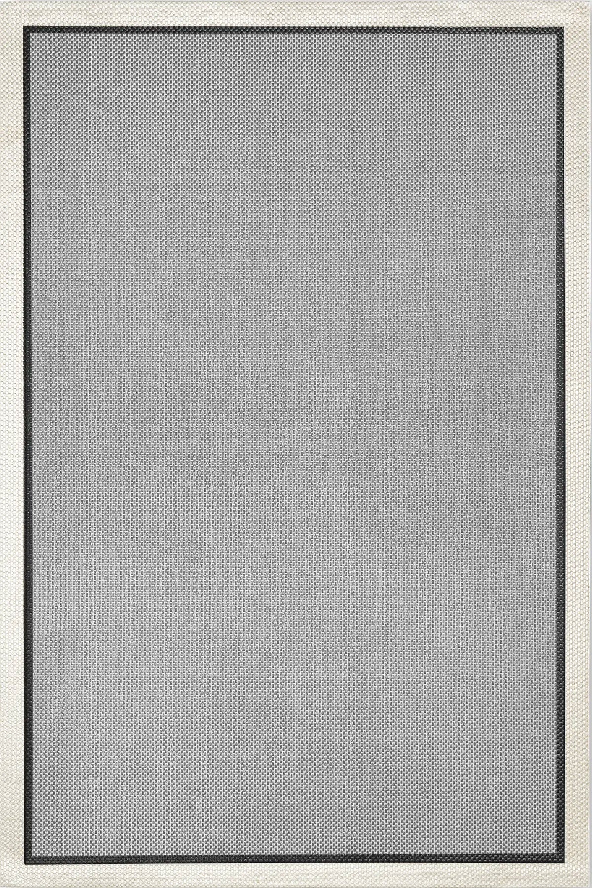 Siena 01 Krem-Siyah-Gri Sisal Halı