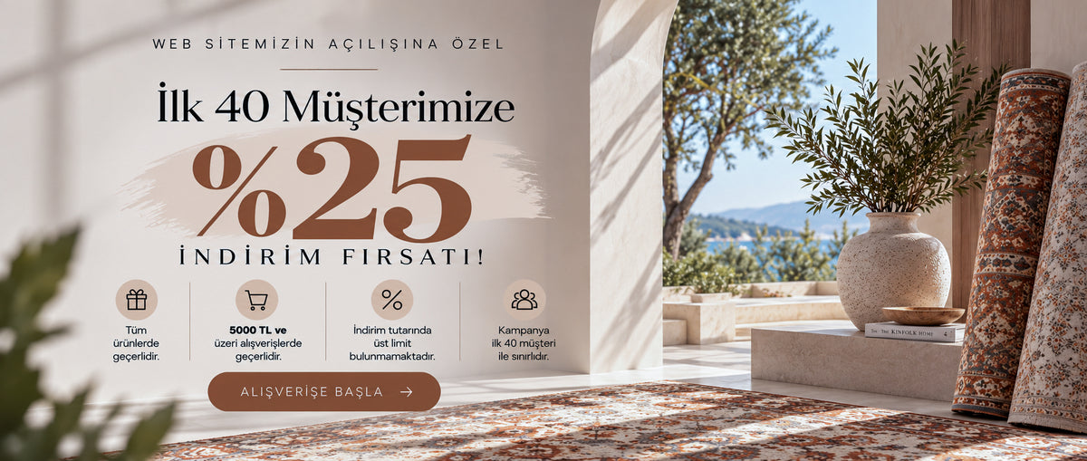 Açılışa özel: ilk 40 müşteriye 5.000 TL ve üzeri alışverişlerde %25 indirim