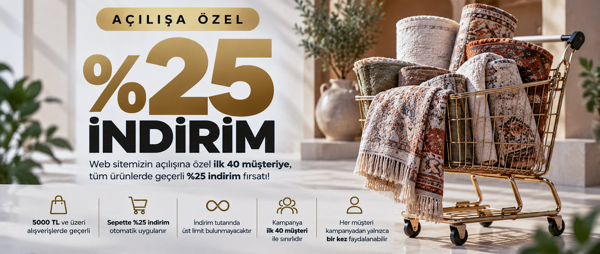 Açılışa özel: ilk 40 müşteriye 5.000 TL ve üzeri alışverişlerde %25 indirim